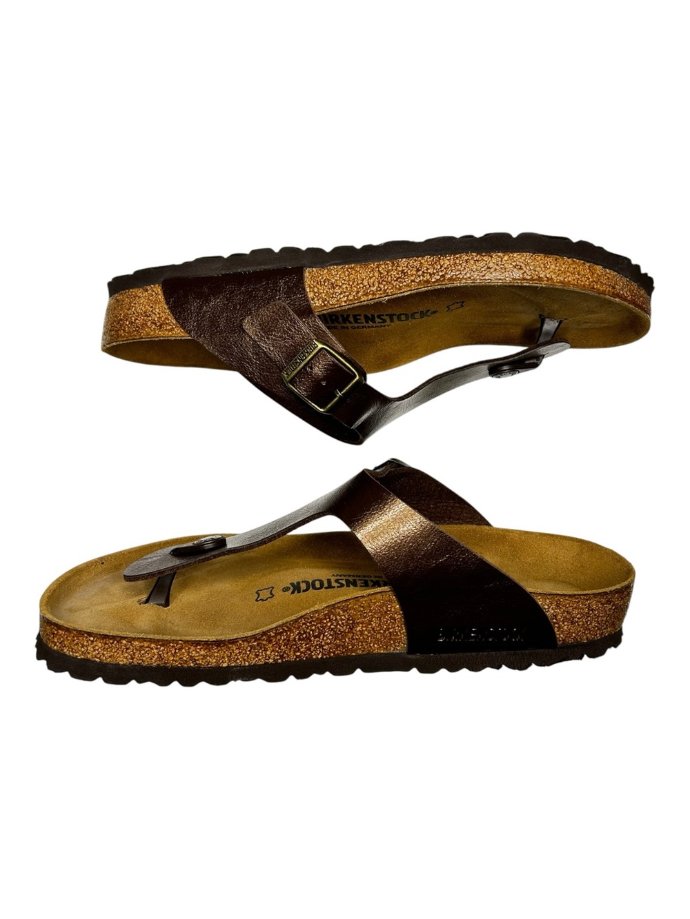 Birkenstock Gizeh Graceful Toffee Metallic Sandals EU 41 Regular Wide - Picture 7 of 12